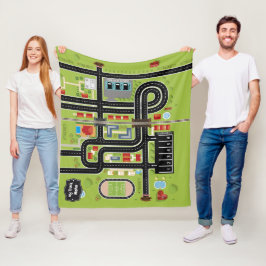 Educational Blanket My Track Fleece Deken