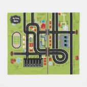 Educational Blanket My Track Fleece Deken (Voorkant (Horizontaal))