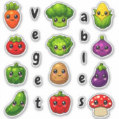Educational Vegetable Stickers - Fun for Kids (Voorkant)