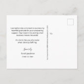 Educator Business Tutor Docent Apple Custom Briefkaart (Achterkant)