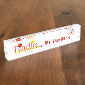 Educator Desk Name Bord Naambordje (Zijkant)