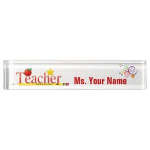 Educator Desk Name Bord Naambordje