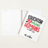 Educator of Mini Humans Notebook – Funny Teacher  (Devant avec enveloppe)