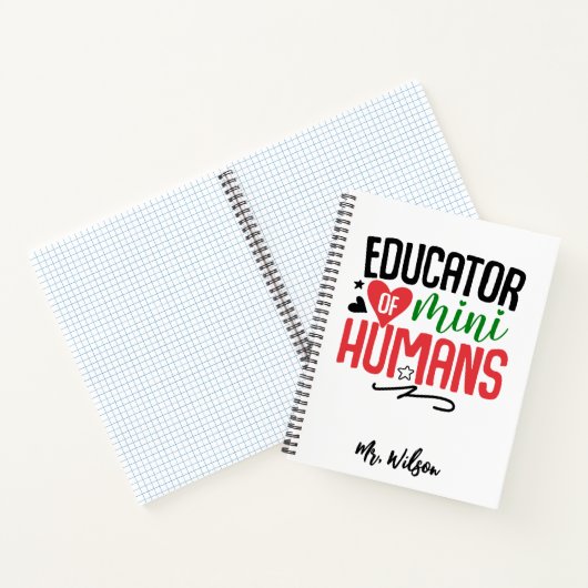 Educator of Mini Humans Notebook – Funny Teacher  Notitieboek (Binnen)