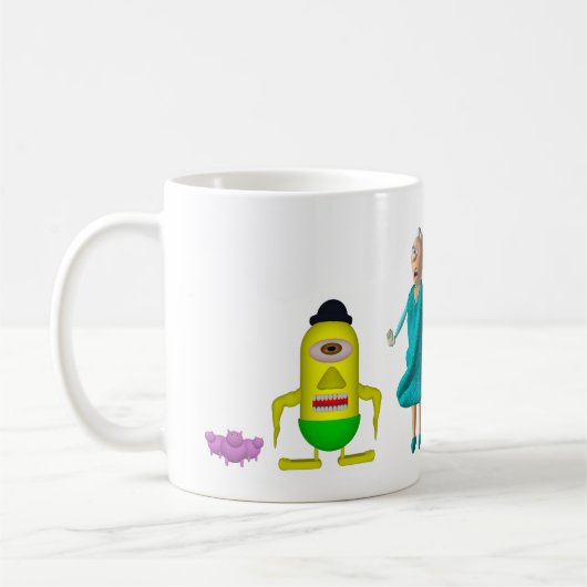 EdukayFUN Mug (With Johnny, Papa, Ulsa & more) (Gauche)
