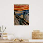 Edvar Munch - De Schreeuw Poster (Keuken)