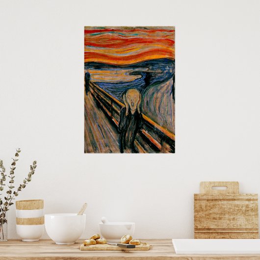Edvar Munch - Het scherm Poster (Keuken)