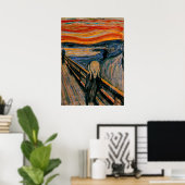 Edvar Munch - Het scherm Poster (Thuiskantoor)