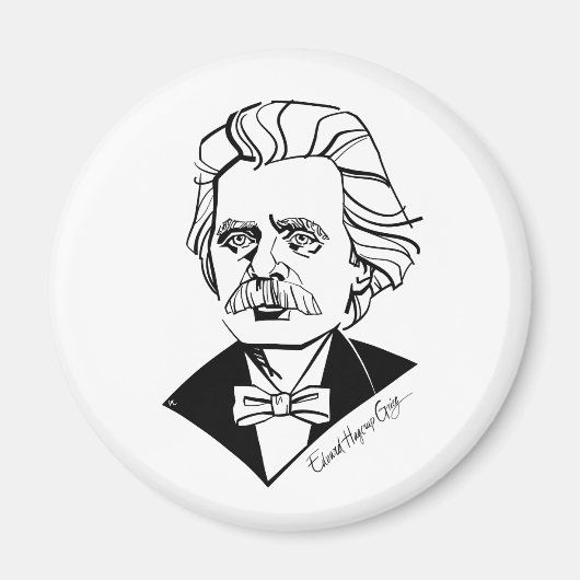 Edvard Grieg Magneet (Voorkant)