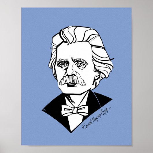 Edvard Grieg Poster (Voorkant)