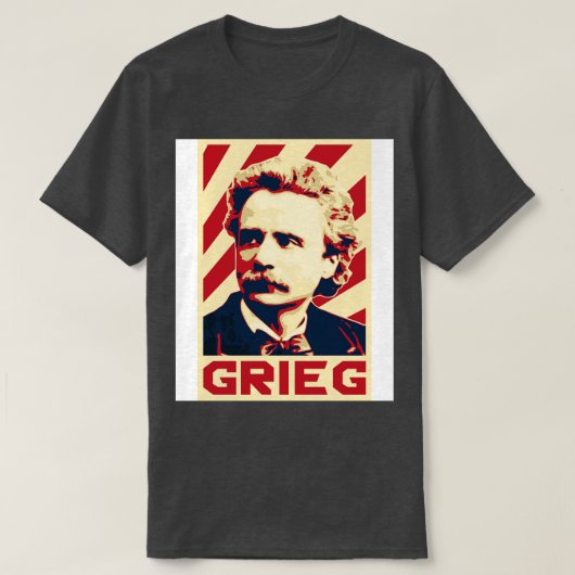 Edvard Grieg Retro T-shirt (Design voorkant)