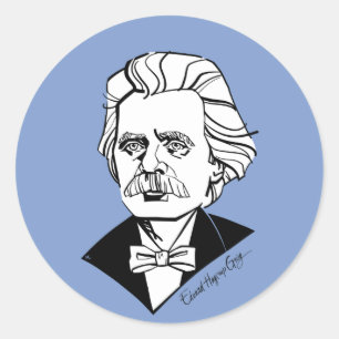 Edvard Grieg Ronde Sticker