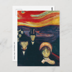 Edvard Munch - Angst Briefkaart