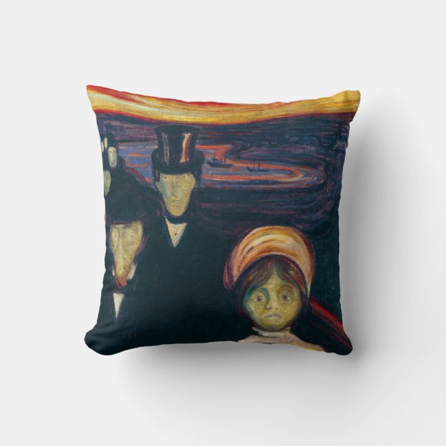 Edvard Munch - Angst Kussen (Voorkant)