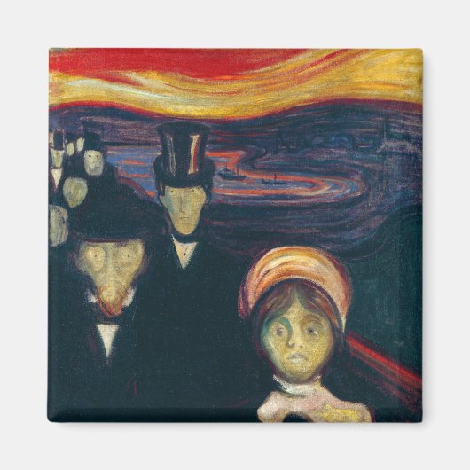 Edvard Munch - Angst Magneet (Voorkant)