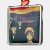 Edvard Munch - Angst Metalen Ornament (Links)