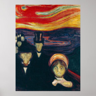 Edvard Munch - Angst Poster