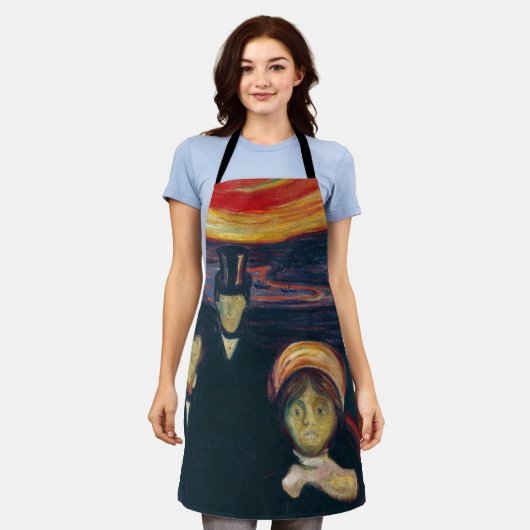 Edvard Munch - Angst Schort (Gedragen)