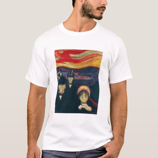Edvard Munch - Angst T-shirt (Voorkant)