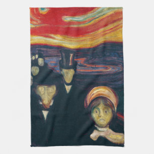 Edvard Munch - Angst Theedoek