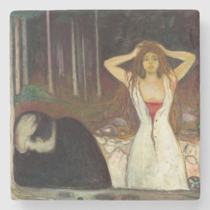 Edvard Munch - Ashes Stenen Onderzetter