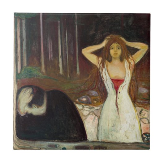 Edvard Munch - Ashes Tegeltje (Voorkant)