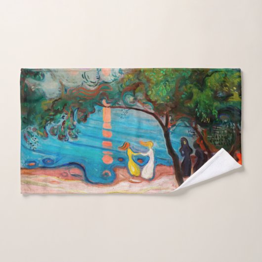 Edvard Munch - Dans op het strand Bad Handdoek (Handdoek)