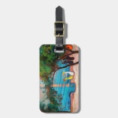 Edvard Munch - Dans op het strand Bagagelabel (Voorkant verticaal)
