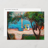 Edvard Munch - Dans op het strand Briefkaart (Voorkant / Achterkant)