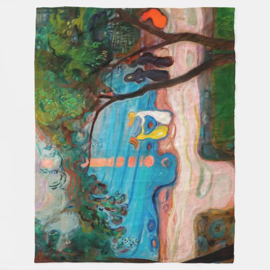 Edvard Munch - Dans op het strand Fleece Deken (Voorkant)