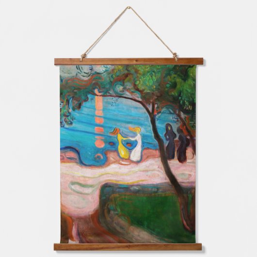Edvard Munch - Dans op het strand Hangend Wandkleed (Voorkant)