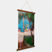 Edvard Munch - Dans op het strand Hangend Wandkleed (Gebogen)