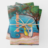 Edvard Munch - Dans op het strand Inpakpapier Vel (In situ)