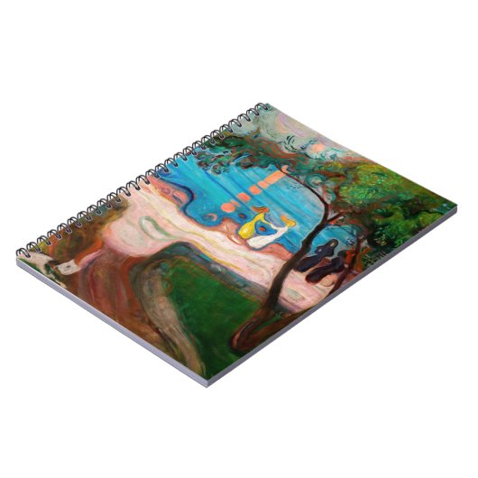 Edvard Munch - Dans op het strand Notitieboek (Linkerzijde)