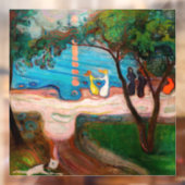 Edvard Munch - Dans op het strand Raamsticker (Vel 2)