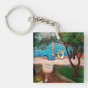 Edvard Munch - Dans op het strand Sleutelhanger