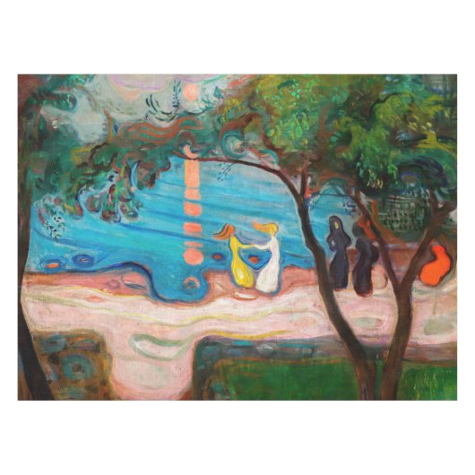 Edvard Munch - Dans op het strand Tafelkleed (Voorkant (Horizontaal))