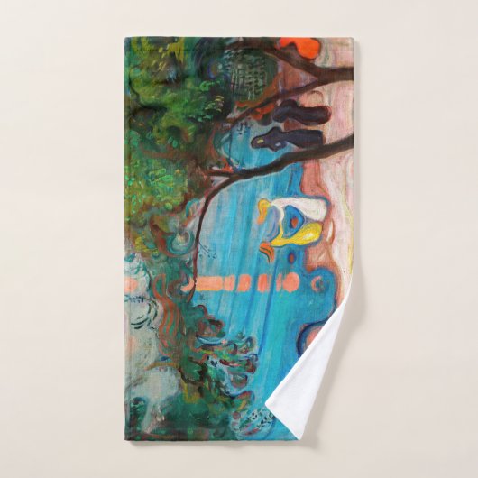 Edvard Munch - Danse sur la plage (Serviette à main)