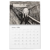 Edvard Munch Dark Depress Kalender (Jan 2026)