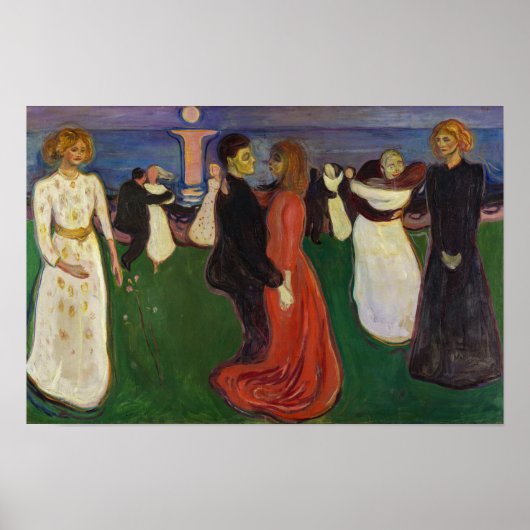 Edvard Munch - De Dans des Levens Poster (Voorkant)