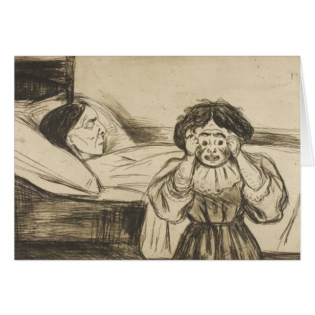 Edvard Munch - De dode moeder en haar kind (Voorkant Horizontaal)