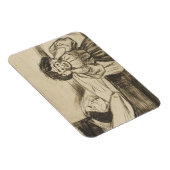 Edvard Munch - De dode moeder en haar kind Magneet (Rechterzijde)