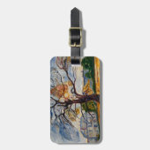 Edvard Munch, De eik Bagagelabel (Voorkant verticaal)