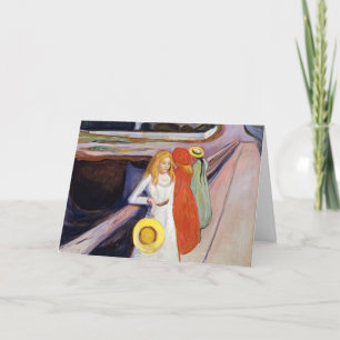 Edvard Munch - De meisjes op de brug 1901 Kaart