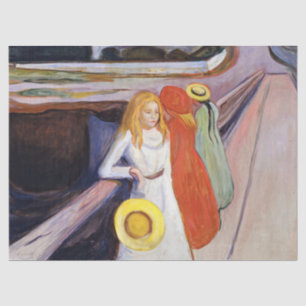 Edvard Munch - De meisjes op de brug 1901 Tissuepapier