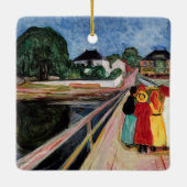 Edvard Munch - De meisjes op de brug 1902 Keramisch Ornament (Achterkant)