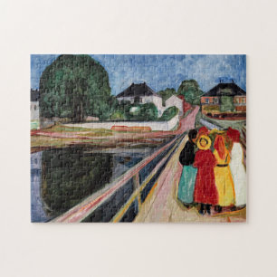 Edvard Munch - De meisjes op de brug 1902 Legpuzzel