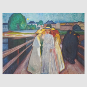 Edvard Munch - De meisjes op de brug 1903 Tissuepapier