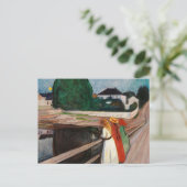 Edvard Munch - De meisjes op de brug Briefkaart (Staand voorkant)