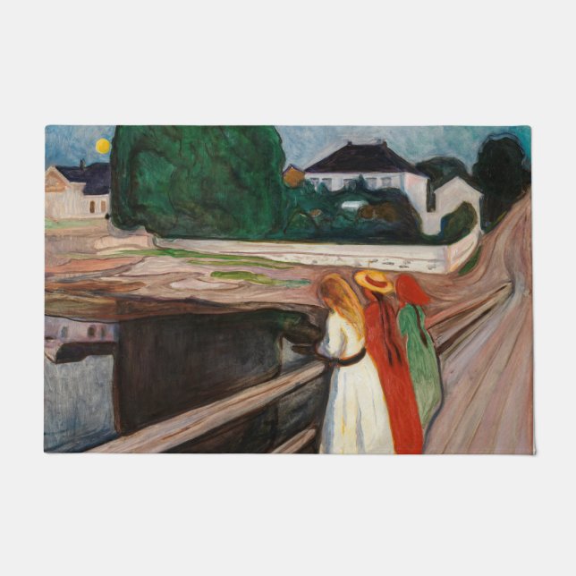 Edvard Munch - De meisjes op de brug Deurmat (Voorkant)